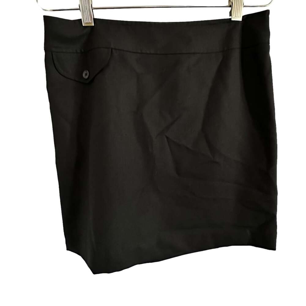Banana Republic skirt Women's size 6 black mini wool silk blend lined